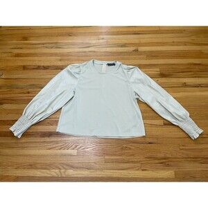 Bagatelle Top Women's XL White Crew Neck Long Sleeve